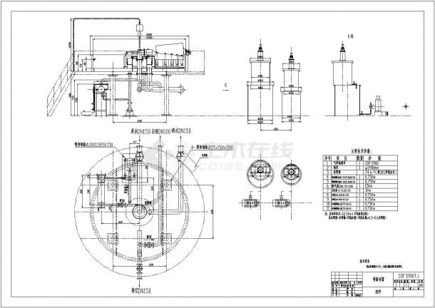 某果汁厂污水处理工艺设计详细方案CAD图纸-图一