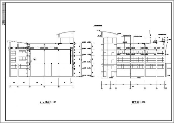 某农贸市场主体二层局部三层框架结构商业楼设计cad全套建筑施工图（ 含设计说明）_图1