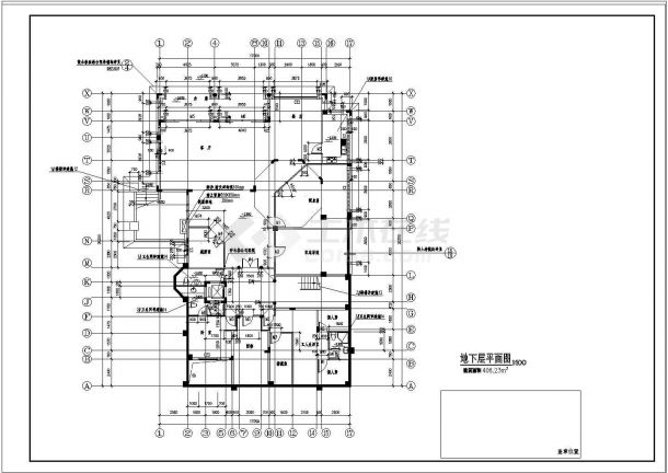 两层独栋别墅建筑设计施工图（含两张效果图）-图一