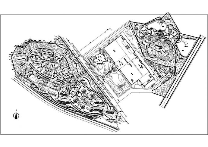 江苏某卷烟制造厂新厂区平面规划设计CAD图纸_图1