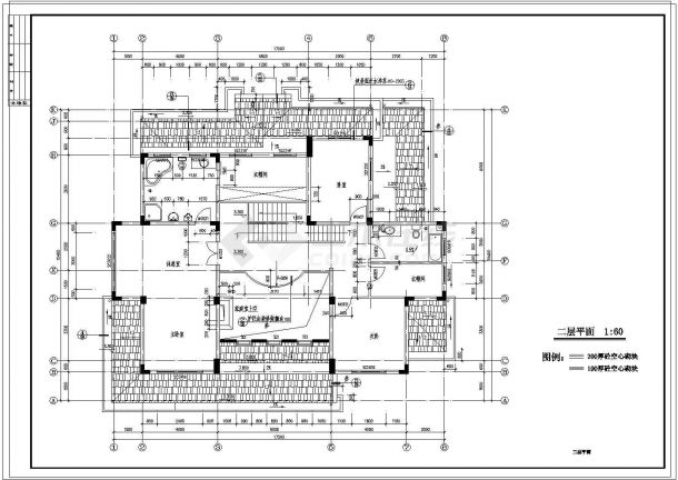 三层联排别墅建筑设计施工图纸-图一