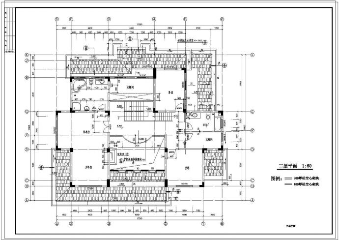 三层联排别墅建筑设计施工图纸_图1