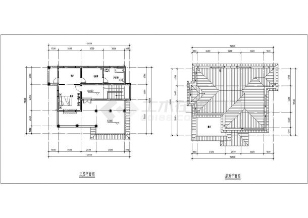 三层独栋别墅建筑设计全套施工图（含设计说明）-图二