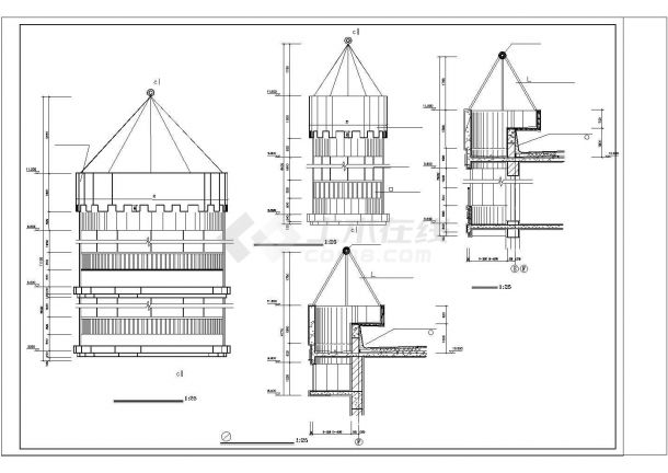 幼儿园建筑CAD图-图一