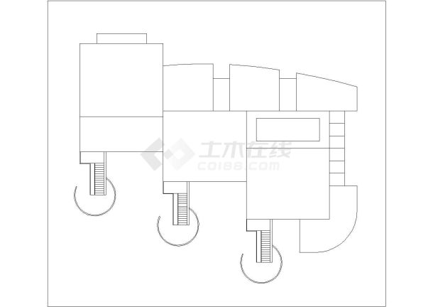 某幼儿园4层建筑规划设计布置图-图一