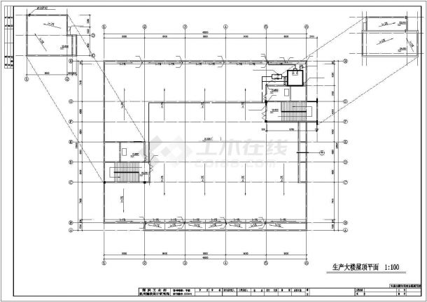 南昌市某工厂4层生产大楼给排水系统设计CAD图纸-图一