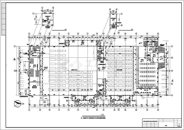 厂房设计_上海某五金厂5700平米2层车间厂房建筑设计CAD图纸-图二