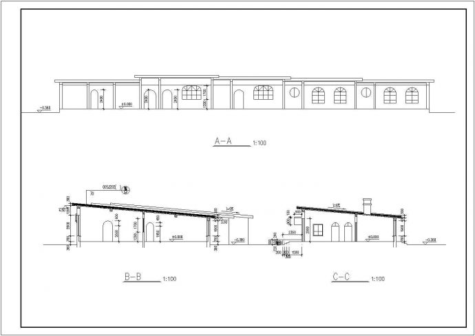 昌江路慕泽园小区4班幼儿园建筑设计CAD图纸_图1