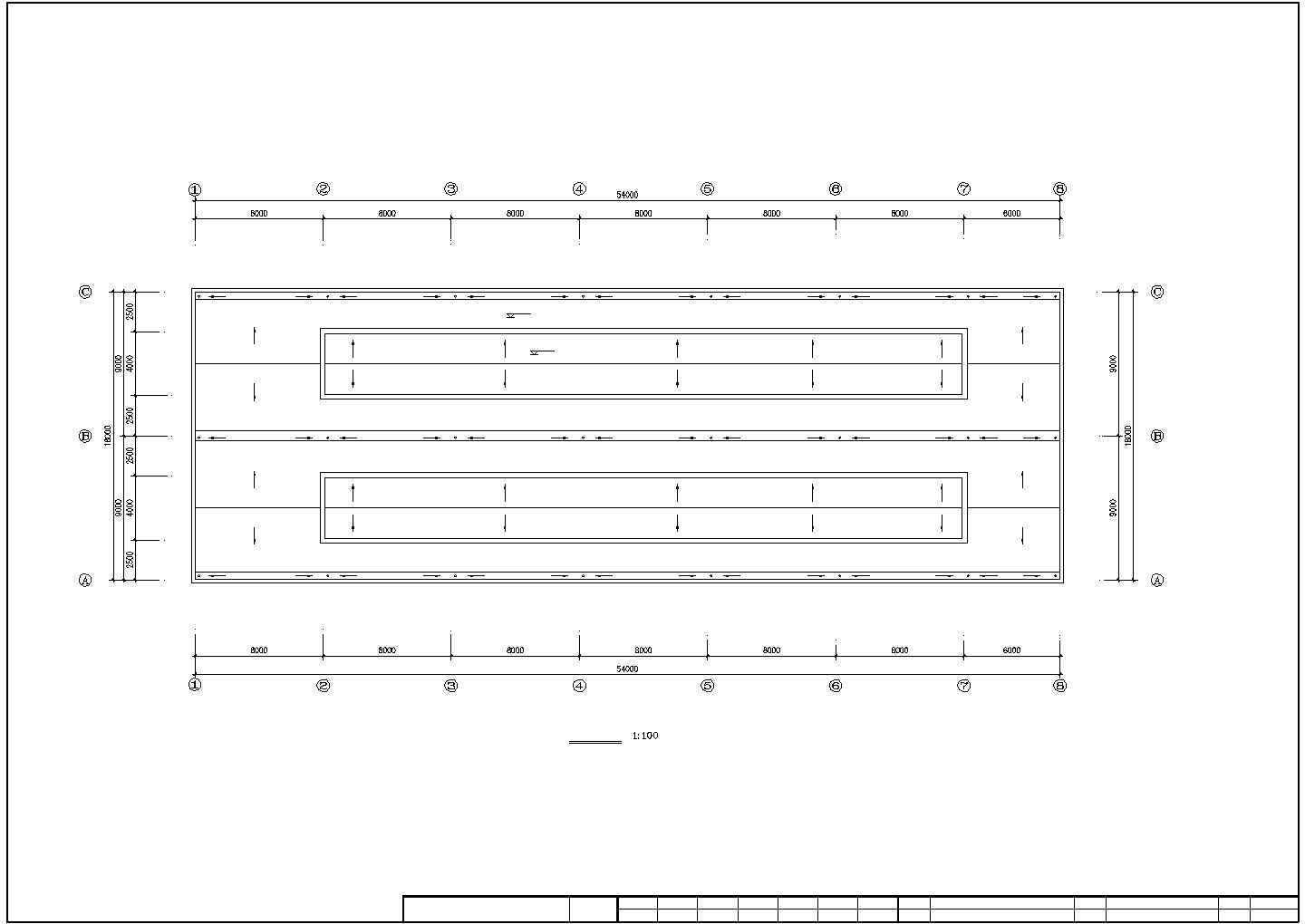 厂房设计_银川市某是食品厂单层车间厂房结构设计CAD图纸