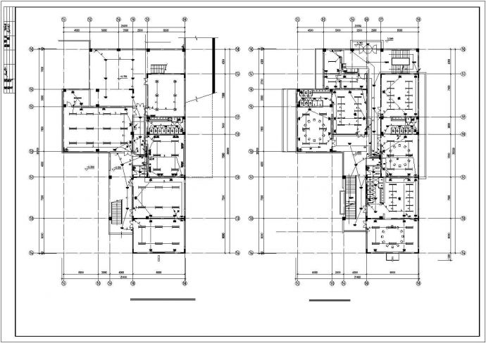 三层幼儿园电气施工CAD示意图_图1