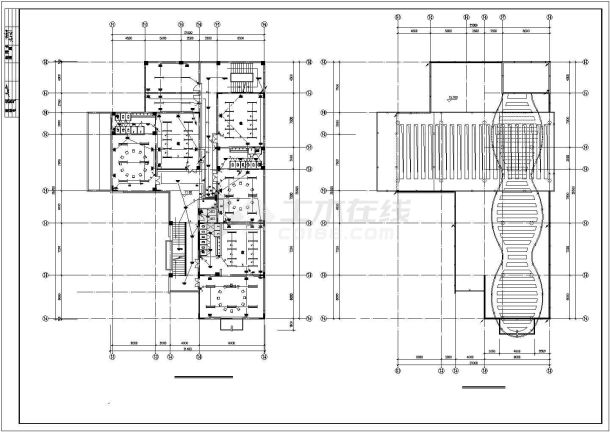 三层幼儿园电气施工CAD示意图-图二
