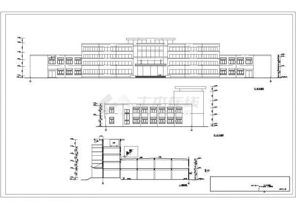 厂房设计_济宁市某氮肥厂4层加工厂房全套建筑设计CAD图纸-图一