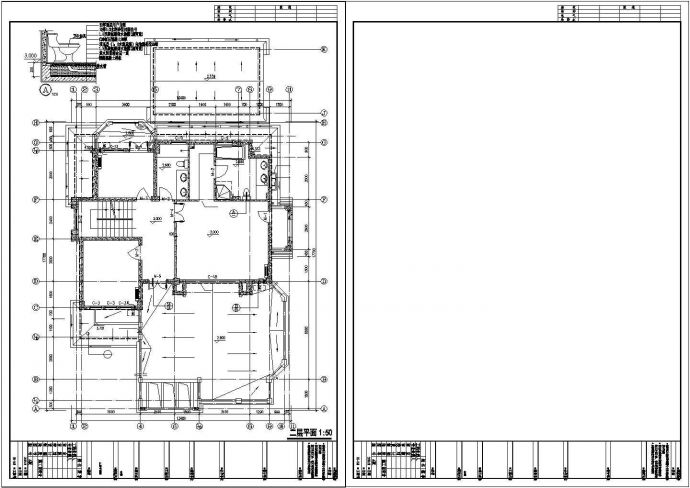某三层豪华别墅建筑设计施工图（含效果图）_图1