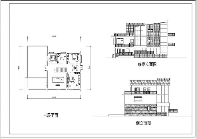现代风格别墅建筑设计方案施工图_图1