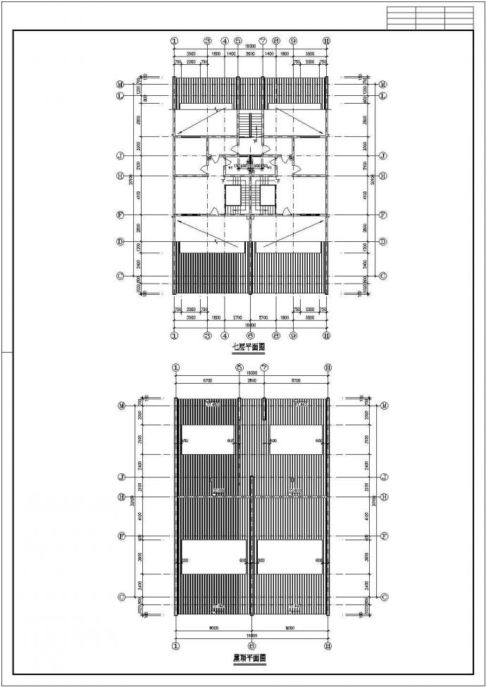 镇江市某小区6层经典住宅楼全套建筑设计CAD图纸_图1