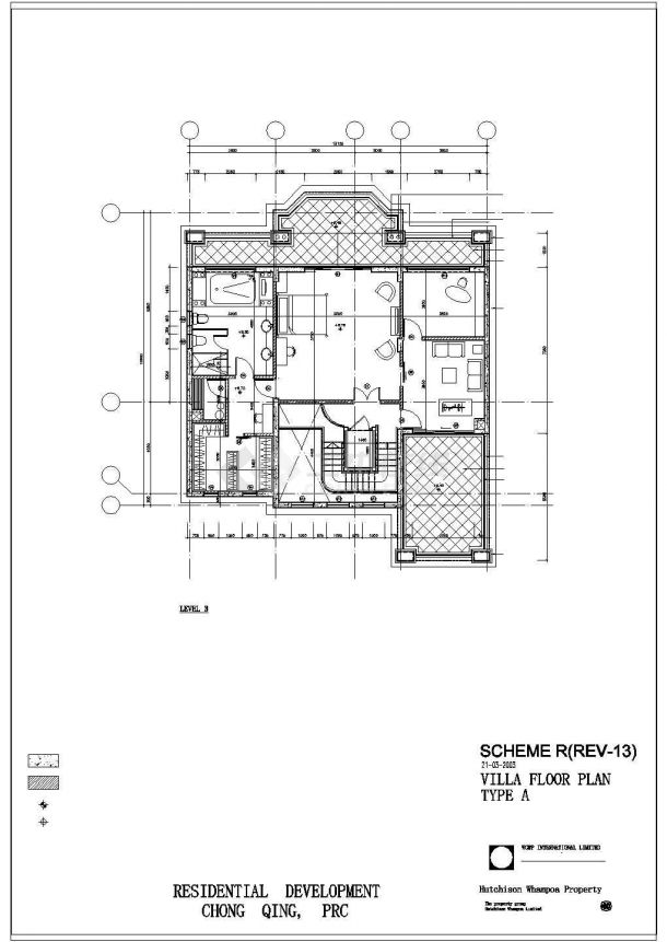 三层独栋别墅建筑设计施工图（含效果图）-图二