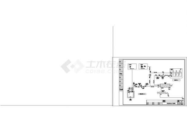 [湖南]某垃圾填埋厂渗滤液处理工艺cad施工图-图一