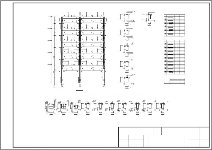 【威海市】3285.4平方米5层框架住宅楼建筑全套施工cad图，含效果图_图1