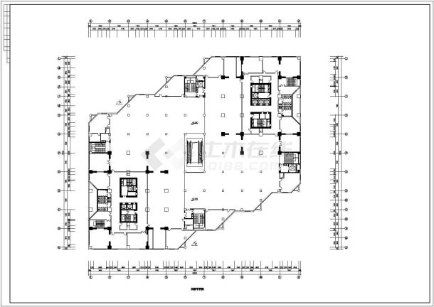 某大型商场建筑施工cad图（共8张）-图二