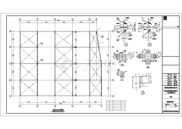 【最新】某工厂钢结构建筑设计方案CAD图纸-图二