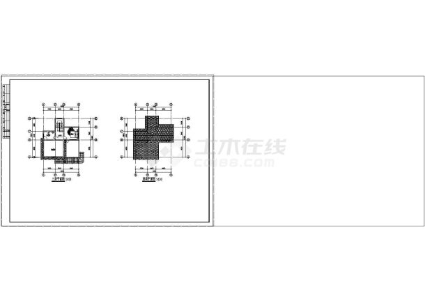 单家独院式三层别墅建筑设计施工图（含设计说明）-图一