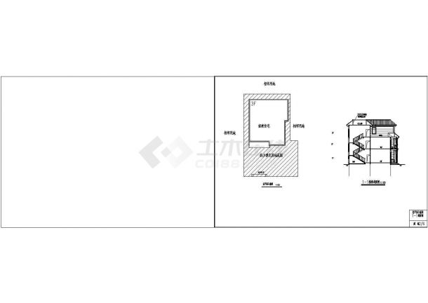 某三层独立别墅建筑cad设计施工图（含效果图）-图二