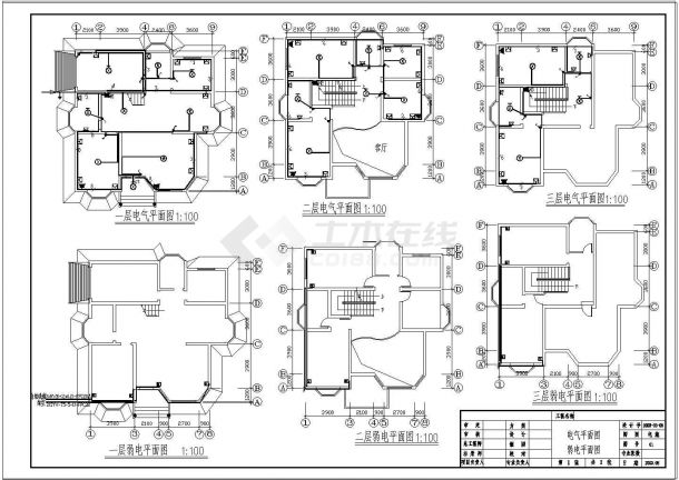 3层独栋别墅建筑结构设计全套设计施工图-图二