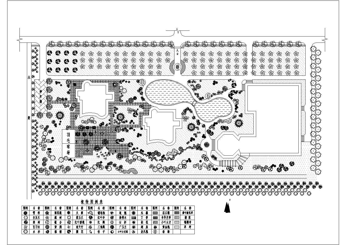 某公寓绿化完整设计施工详细方案CAD图纸
