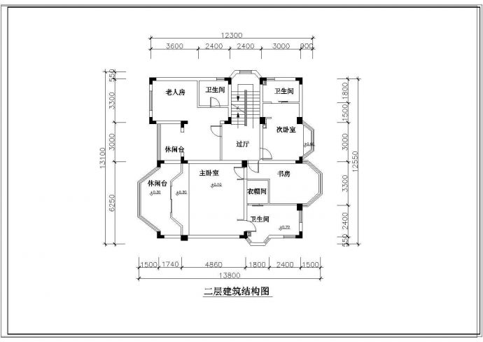 某三层别墅精装修设计方案施工图_图1