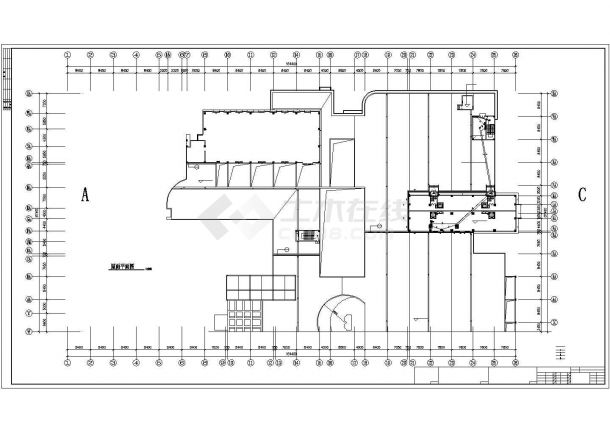 长沙市某4层高档购物商场内部消防报警系统设计CAD图纸-图一