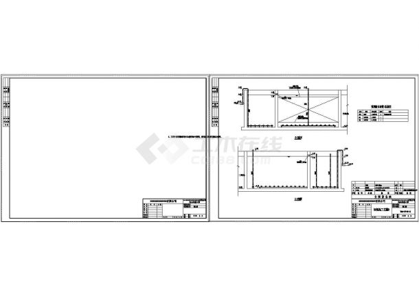 某公司淀粉废水处理全套施工cad图纸-图一