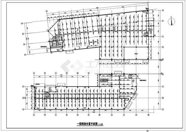 厂房设计_[江苏]丙类标准厂房给排水消防施工图CAD图纸-图二