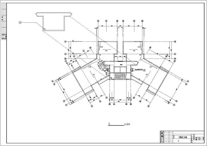 兰州市某新建居住区80-140平米热门户型设计CAD图纸（共21张）_图1