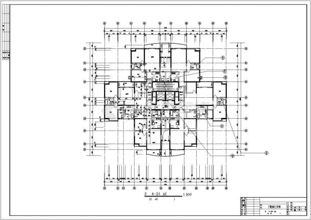 兰州市某新建居住区80-140平米热门户型设计CAD图纸（共21张）-图二