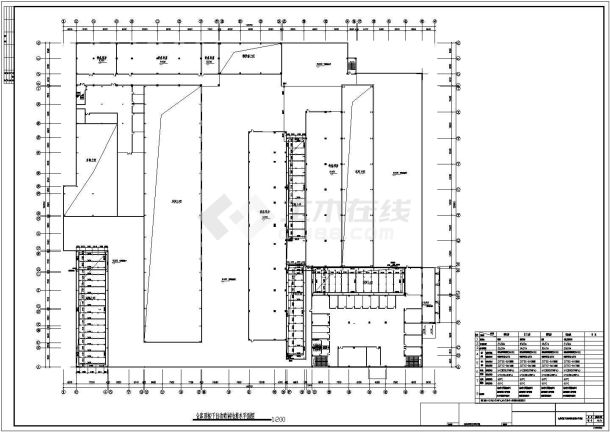 厂房设计_某高层厂房（含高架仓库）给排水消防设计cad图纸-图一
