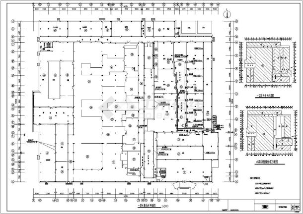 厂房设计_某高层厂房（含高架仓库）给排水消防设计cad图纸-图二