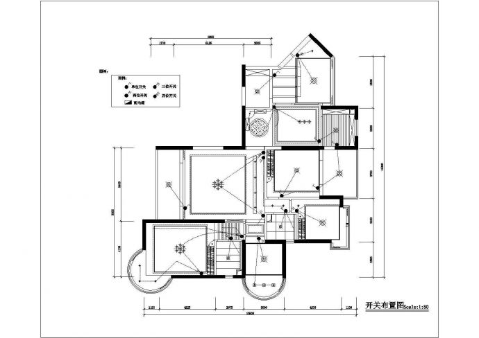 某高档私人住宅（四室两厅）室内装修设计cad图纸_图1