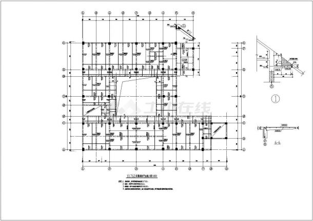 某城市框架结构商厦钢钢结构建筑设计全套CAD施工图纸-图一