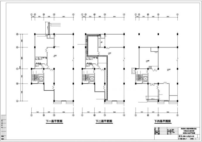 三亚市某海边车库水电房消防电气设计CAD图纸_图1