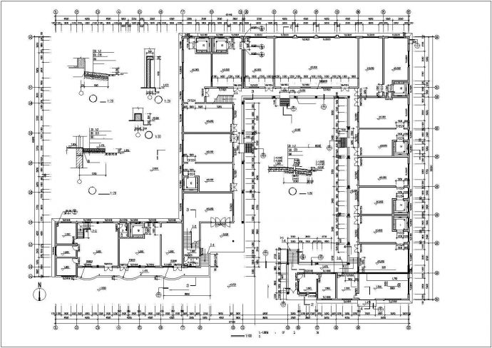 幼儿园建筑CAD平面布置参考图_图1