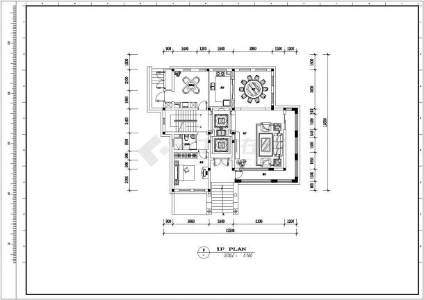 泰州别墅装修设计施工图（共30张）-图一