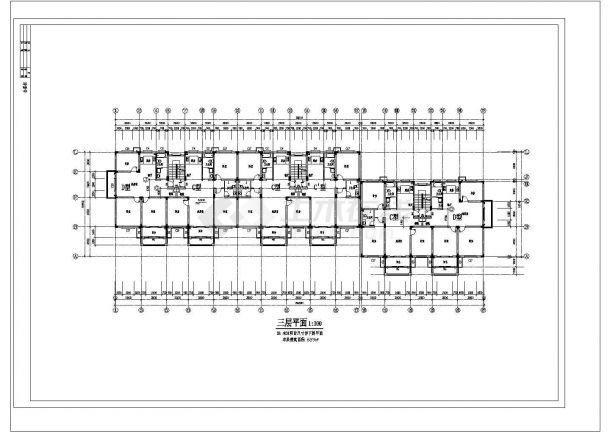 某住宅楼异形柱框架钢结构建筑设计全套CAD施工图纸-图一