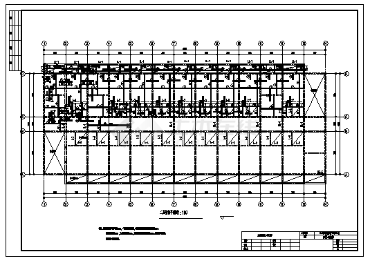 土木工程毕业设计_5400平米六层砖混结构留学生公寓结施cad图(含计算书，毕业设计)-图一