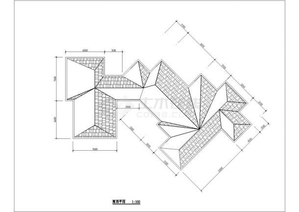 某度假区1300平米3层框架结构民宿酒店平立面设计CAD图纸（2套方案）-图一