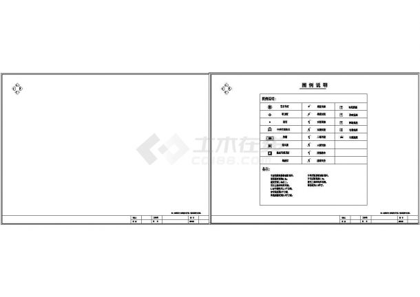 现代(三房)装修设计cad施工图-图二