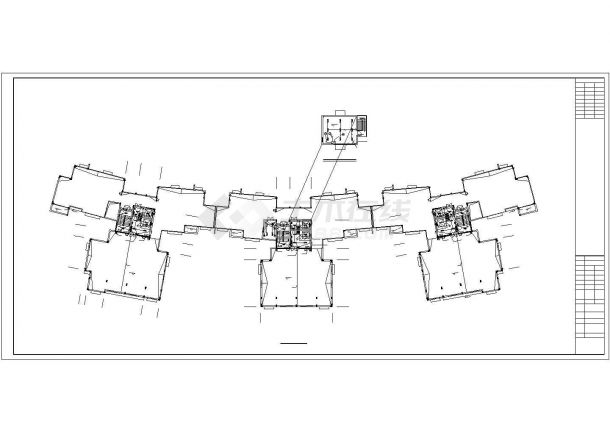长春市某大学内部16层宿舍电气系统设计CAD图纸-图一