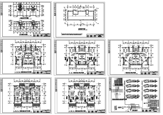 某8层经济适用住房电气设计施工图_图1