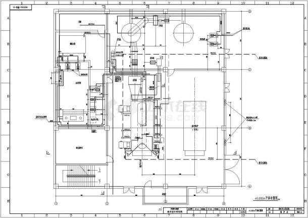 苏北某地锅炉房设计CAD图-图二