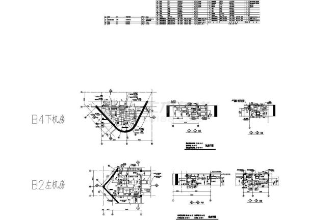 通风机房设计cad施工详图-图二