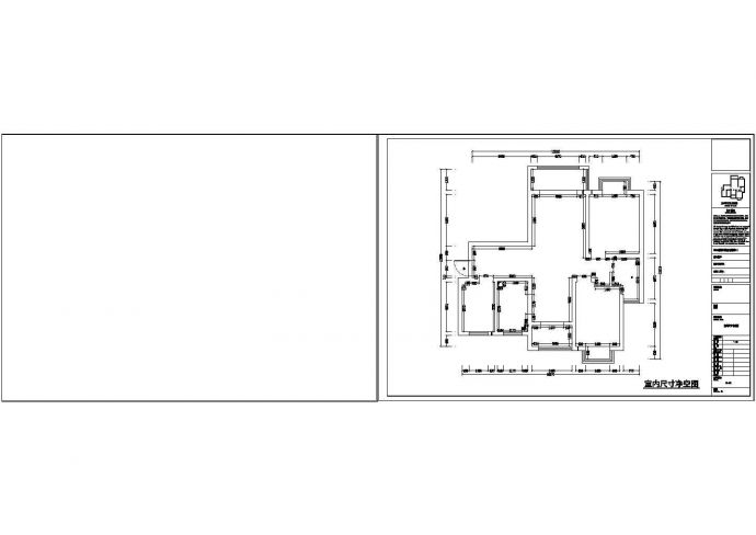 简欧(三房)住宅装修设计cad施工图（含效果图）_图1